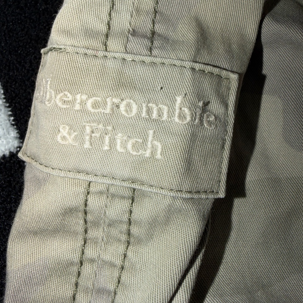 Abercrombie & Fitch Women's Small Beige Camouflage Hooded Military Jacket S - Picture 4 of 5
